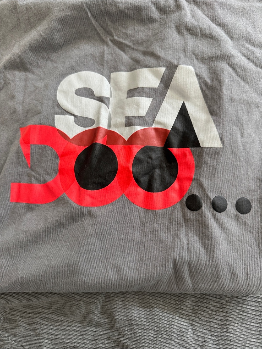 Bundle! Men's Seedoo Gray Polo Shirt + grey tee - Picture 5 of 6
